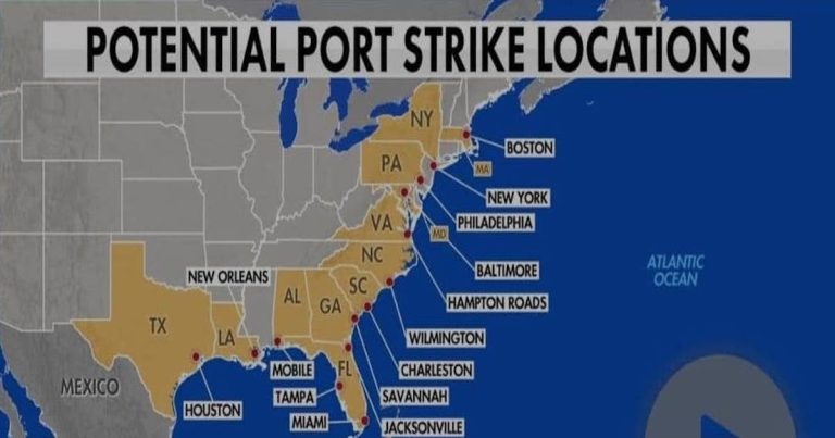 PREP NOW!! East Coast Braces for Crippling Port Strike – STARTS OCT 1st!!