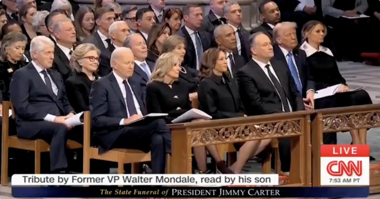 WATCH – Slick Willy AND Sleepy Joe Snooze During Carter’s Funeral