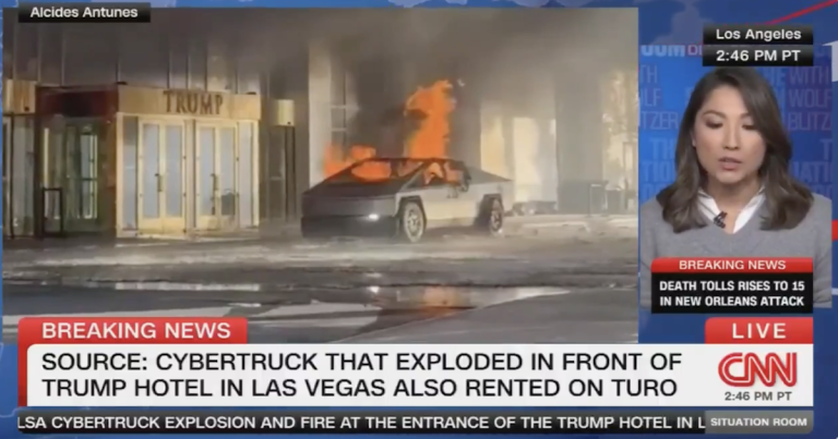 Report: Trump Hotel Cybertruck Explosion was Rigged with Detonation System