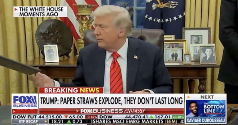 ‘Back to Plastic!’ – Trump Takes Action on The Horrors of Paper Straws