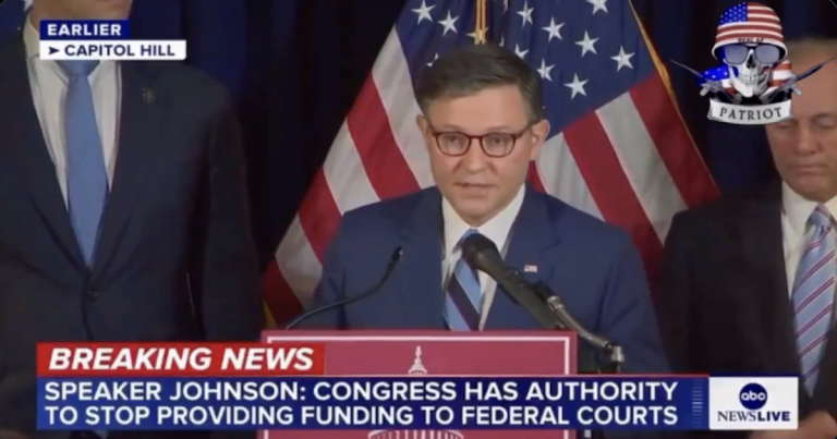 Speaker Johnson Gives District Courts a Chilling Warning: ‘You Can Be Eliminated’