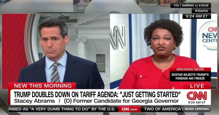 Loser Abrams Takes PATHETIC Swing at Trump (WATCH)