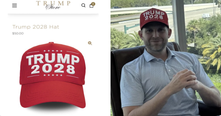 ‘Rewrite the Rules’: Trump Store’s 2028 Merch Ignites Third Term Speculation