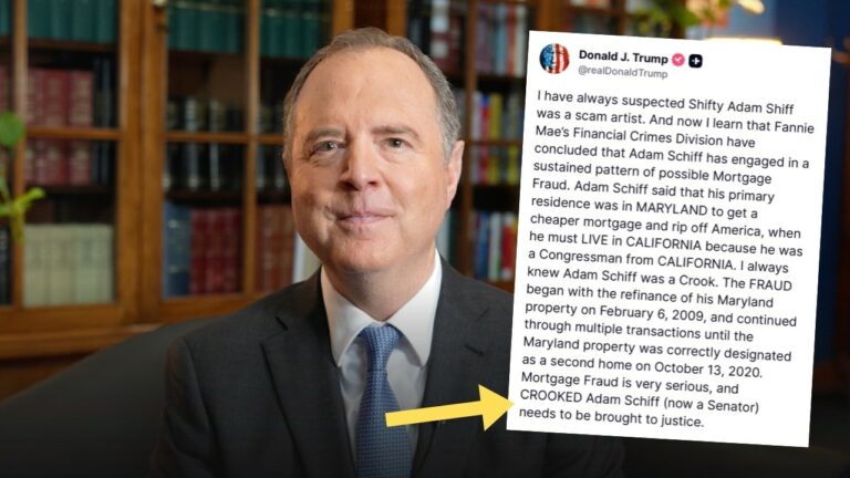 Shifty Business? Trump Says Schiff Lied About Residency for Cheap Loans