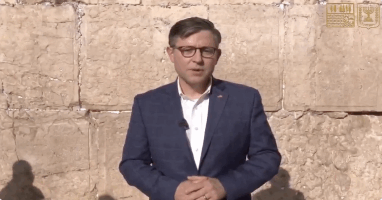 Speaker Johnson Visits Western Wall, Reaffirms U.S.–Israel Bond