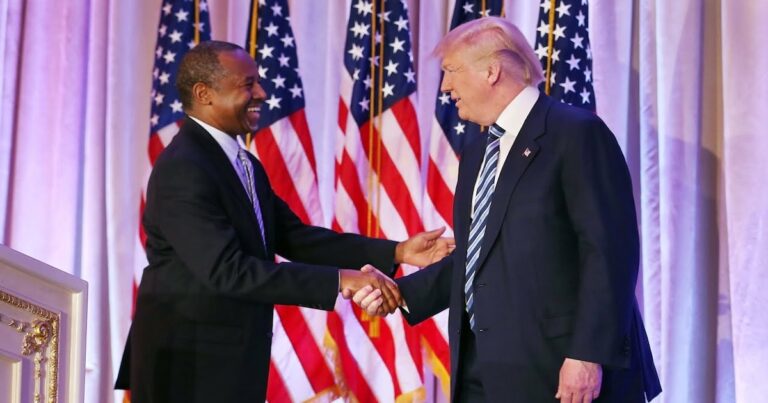 Trump Salutes Ben Carson’s Service With Presidential Medal of Freedom